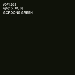 #0F1208 - Gordons Green Color Image